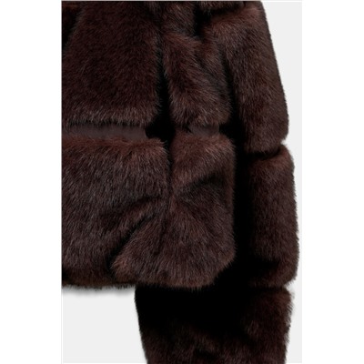 SHORT FAUX FUR COAT HEIQ XREFLEX™ SKI COLLECTION
