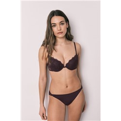 Sujetador push up encaje morado GORGEOUS