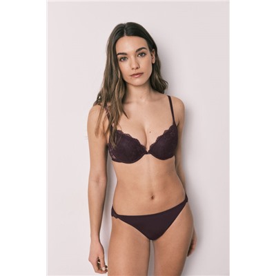 Sujetador push up encaje morado GORGEOUS