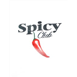 Свободная футболка с принтом из премиального хлопка с эластаном