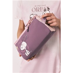 Neceser grande morado Snoopy