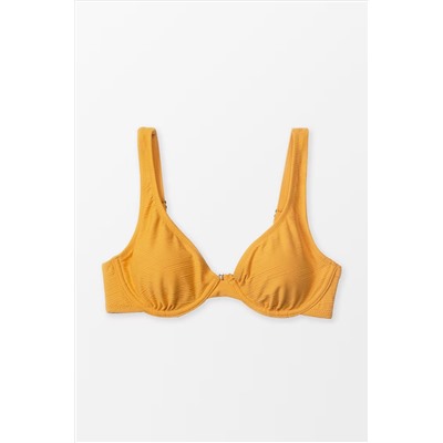 Textured Underwire Bikini Top
