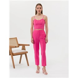 Fuşya Kumaş Pantolon