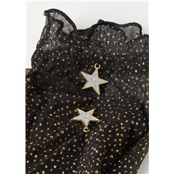 Kurze Tüllsöckchen mit Glitzer und Stern-Anhänger