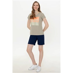 Kadın Lacivert Dokuma Şort