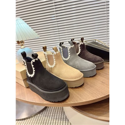 Зимние ботинки на толстой подошве  УГ*Г