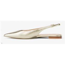 Michael Kors Outlet Amali Metallic Slingback Flat