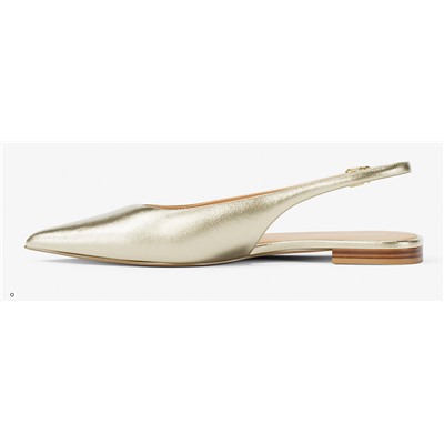 Michael Kors Outlet Amali Metallic Slingback Flat