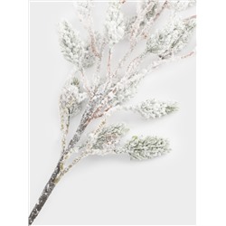 Ветка декоративная, 70 см, пластик, Заснеженная ветка, Interior natural