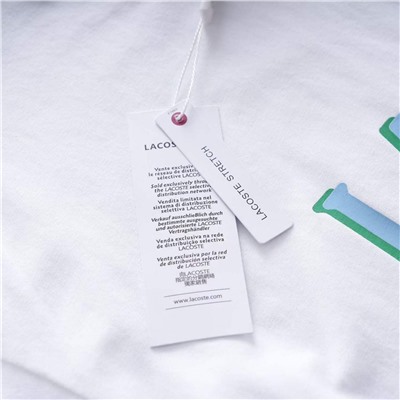 Хлопковая футболка унисекс  (2 цвета) ЛАКОСТ*Е