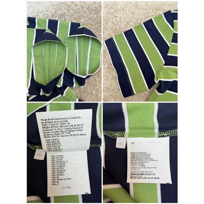 Футболка в полоску, модель унисекс 2 цвета  ПРАД*А