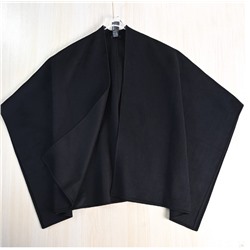 Двусторонний шерстяной кардиган без пуговиц с накидкой и шалью МАССИМО Д