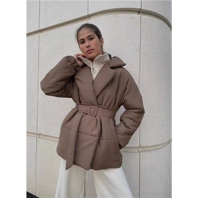 Однотонная женская хлопковая утолщенная куртка