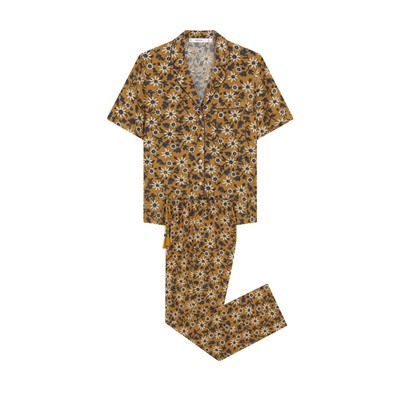Pijama camisero estampado floral
