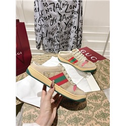 Модные кроссовки без задника 3 цвета ГУЧЧ*И