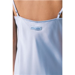 Camisón midi tirantes satén azul