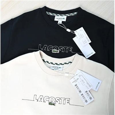 Мужская хлопковая флисовая толстовка ЛАКОСТ*Е