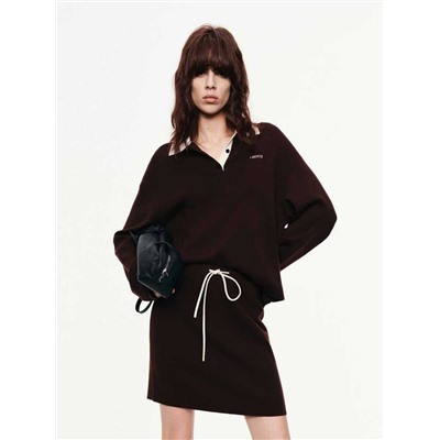 Женский мягкий вязаный костюм джемпер и юбка МО*КО