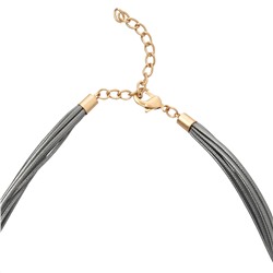Damen Kette mit Lederimitat