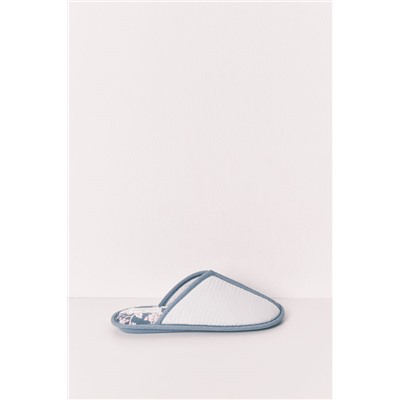 Zapatillas casa estampado azul