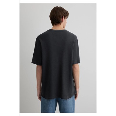 Mavi Antrasit Basic Tişört Loose Fit / Bol Rahat Kesim 0612724-70092
