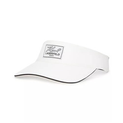 KARL LAGERFELD Women's Karl Logo Patch Adjustable Visor