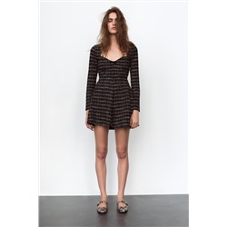 CHECKERED SKATER DRESS