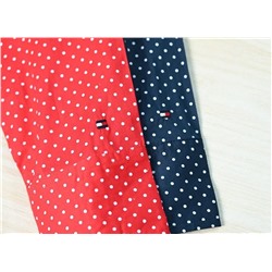 Женская рубашка в горошек из тонкого хлопка  ТОММИ ХИЛФИГЕ*Р