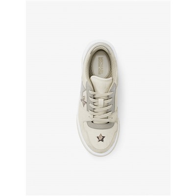 Michael Kors Outlet Lexi Embellished Mixed-Media Sneaker