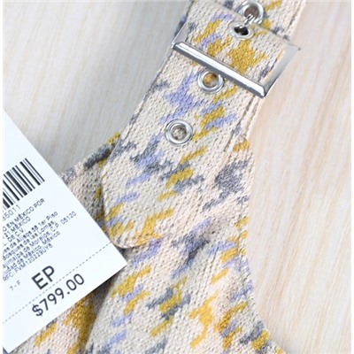 Женское элегантное платье с узором «гусиная лапка»