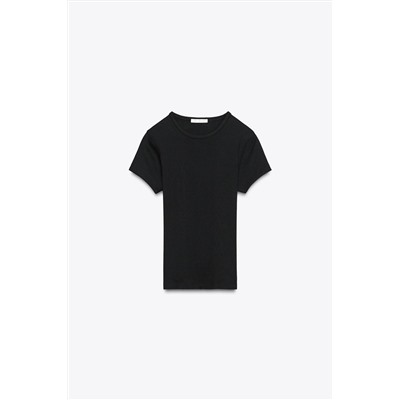 RIB SHORT SLEEVE T-SHIRT