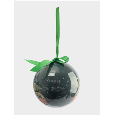 Игрушка елочная, 7 см, пенопласт, шар, Машинка, New year
