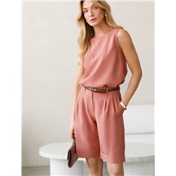 Шорты-бермуды из плотного лиоцелла