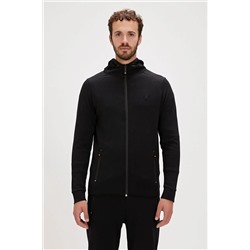 Bad Bear, Leo Full-Zip Hoodie Siyah Fermuarlı Kapüşonlu Erkek Sweatshirt