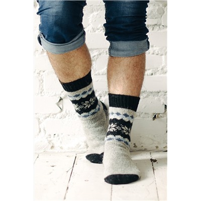 Носки шерстяные мужские Снегопад