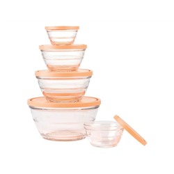ERNESTO® Glasschüssel-Set, 5 Stück