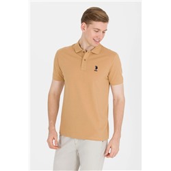 Erkek Camel Basic Polo Yaka Tişört