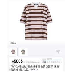 Футболка в полоску, модель унисекс 2 цвета  ПРАД*А