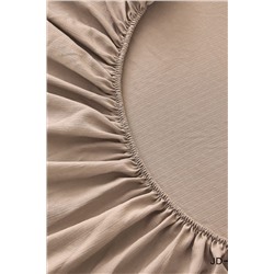 КПБ полукомплект простыня на резинке Борт 25 + 2 наволочки 70*70 мокко НАТАЛИ #1030284