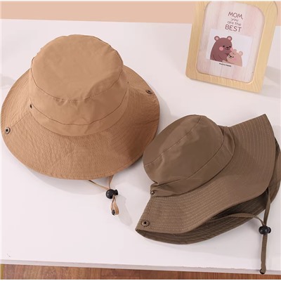 Панама для мальчиков и девочек в коричневых оттенках