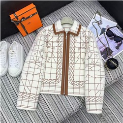 Her*new с двусторонним кашемировым жакетом с лацканами из воловьей кожи была вышита 300 000 игл полностью импортной шелковой нитью YB1: 1 по индивидуальному заказу высокого качества SML