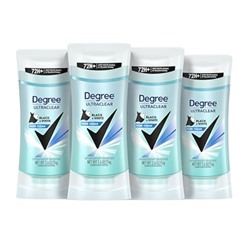 Degree Antiperspirant for Women Protects from Deodorant Stains Pure Clean Deodorant for Women 2.6 Ounce (Pack of 4)