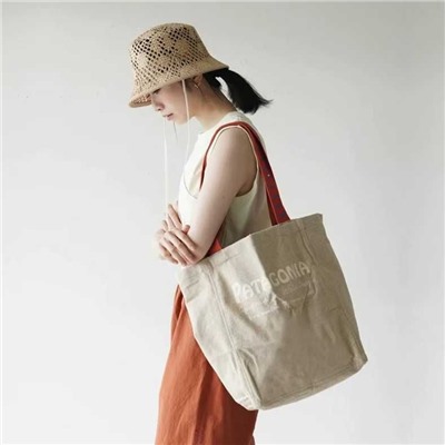 Стильная холщовая сумка маркет тоут   Patagoni*a