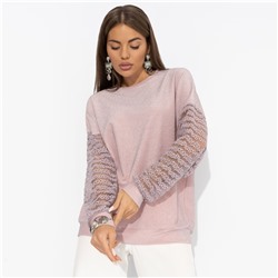 Свитшот нарядный, Роскошь без пафоса (розовый)