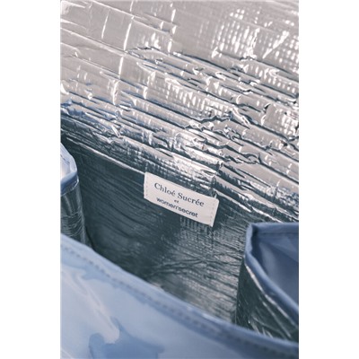 Bolsa térmica porta alimentos azul