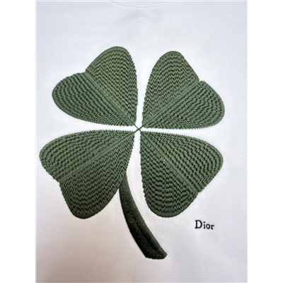 Толстовка / свитшот унисекс с объемной вышивкой клевера  ДИО*Р