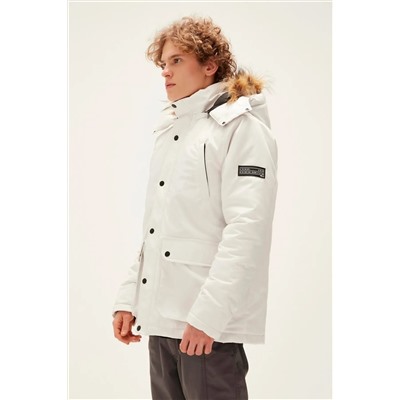 Bad Bear Rock Rabbit Off-white Beyaz Erkek Kapüşonlu Mont