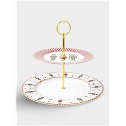 Ваза двухъярусная, 19/27 см, Щелкунчик