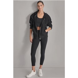 LOGO-EMBELLISHED FLEECE HOODIE