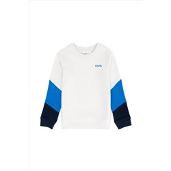 Erkek Çocuk Taş Bisiklet Yaka Sweatshirt